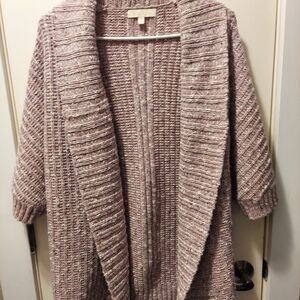 Etcetera Dusty Pink Textured Cardigan